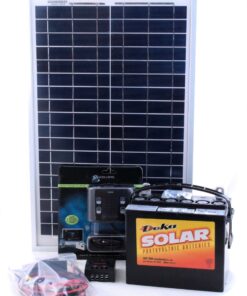 40W Solar Kit for Lighting & Charging and can run 24inc LCD tv